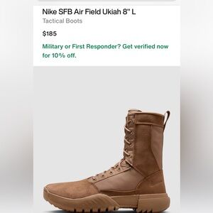 Nike Men's Brown Tactical Boots